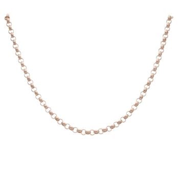 9ct Rose Gold Belcher Chain 20"