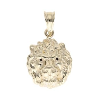 14ct Yellow Gold Stone Set Lion Pendant