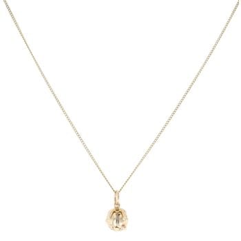 9ct Yellow Gold Masonic Ball Pendant And Chain 18"