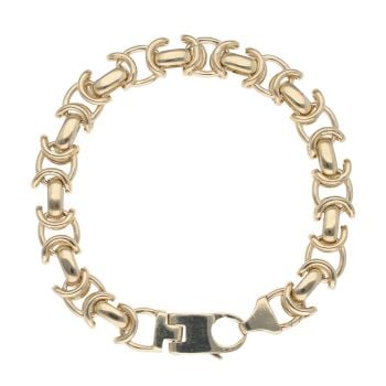 9ct Yellow Gold Byzantine Bracelet 8.5"