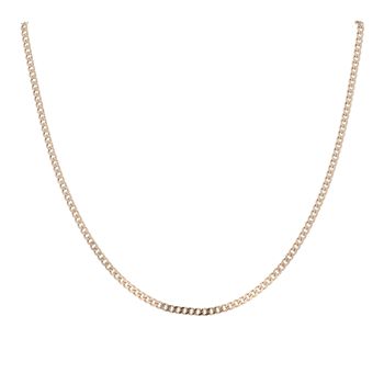 9ct Yellow Gold Curb Chain 18"