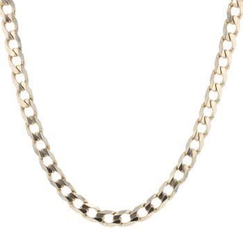 9ct Yellow Gold Curb Chain 20"