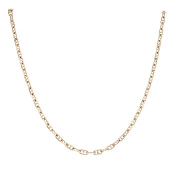 9ct Yellow Gold Flat Anchor Chain 18"
