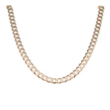 9ct Yellow Gold Curb Chain 22"