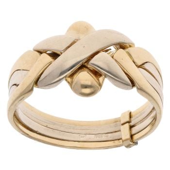 18ct Yellow and White Gold Four Piece Ring