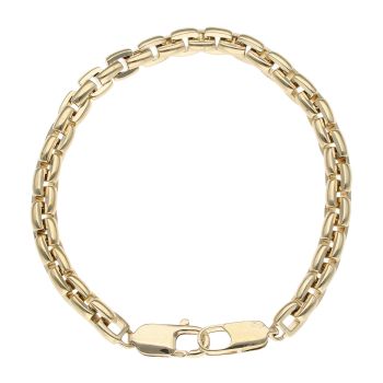 14ct Yellow Gold Belcher Bracelet 7.5"