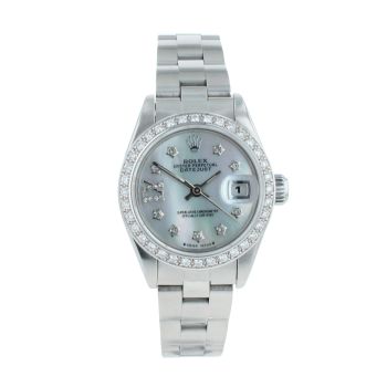 Rolex Custom Datejust Pre Owned Watch Ref 69160