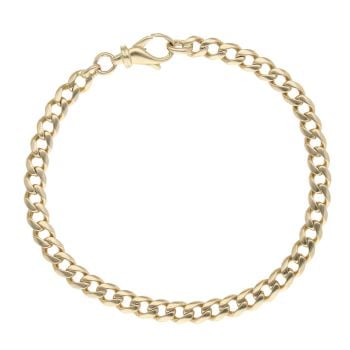 18ct Yellow Gold Curb Bracelet 8.5"