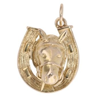 9ct Yellow Gold Horse Shoe Pendant