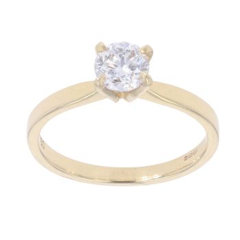 18ct Yellow Gold 0.75ct Brilliant Cut Diamond Solitaire Ring