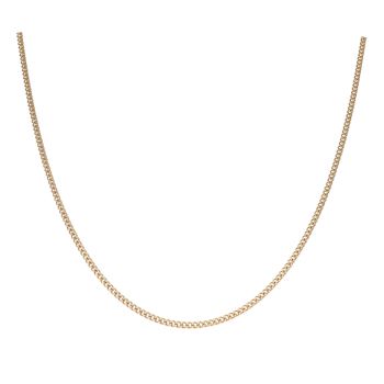 9ct Yellow Gold Curb Chain 22"