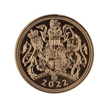 2022 Elizabeth II Fifth Portrait UK Full Sovereign Coin