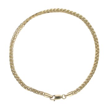 14ct Yellow Gold Foxtail Bracelet 8"