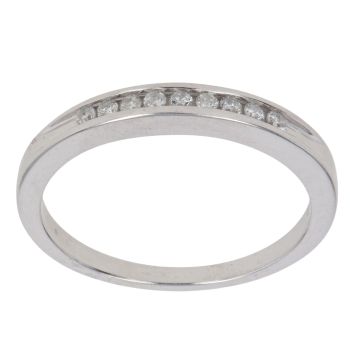 9ct White Gold 0.15ct Brilliant Cut Diamond Eternity Ring