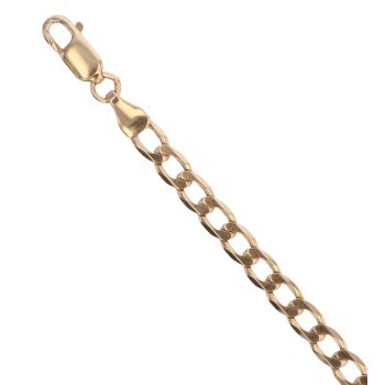9ct Yellow Gold Curb Bracelet 7.5"