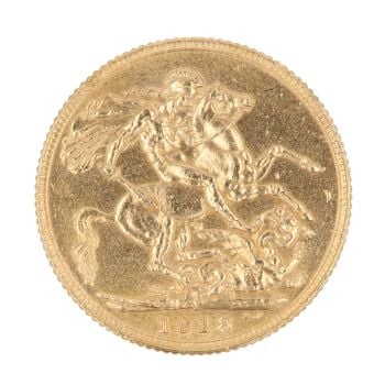 1918 George V Full Sovereign Coin