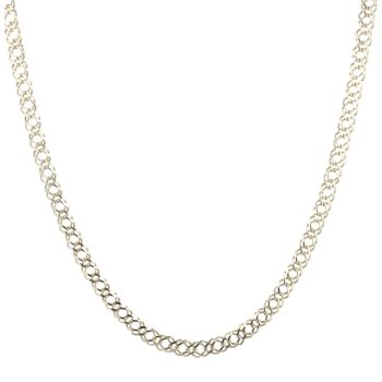 9ct Yellow Gold Double Curb Chain 24"