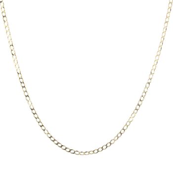 18ct Yellow Gold Small Links Curb Chain 24"