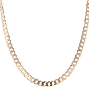 9ct Yellow Gold Curb Chain 18"