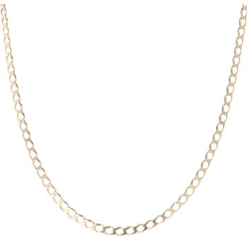 9ct Yellow Gold Curb Chain 18"