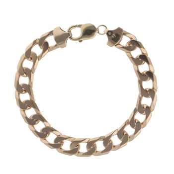 9ct Yellow Gold Curb Bracelet 8.5"