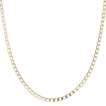 9ct Yellow Gold Curb Chain 20"