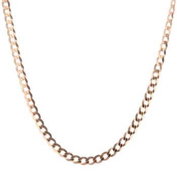 9ct Yellow Gold Curb Chain 24"