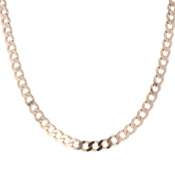 9ct Yellow Gold Curb Chain 22"
