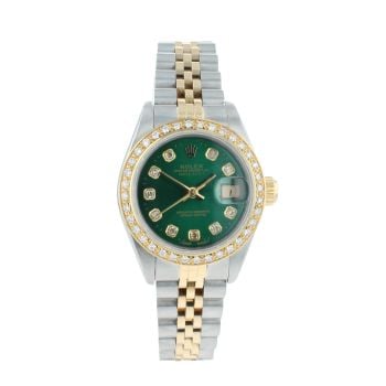 Rolex Custom Datejust Pre Owned Watch Ref 69173
