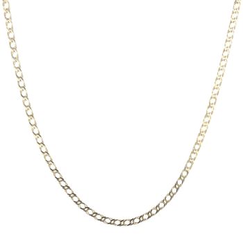9ct Yellow Gold Double Curb Chain 18"