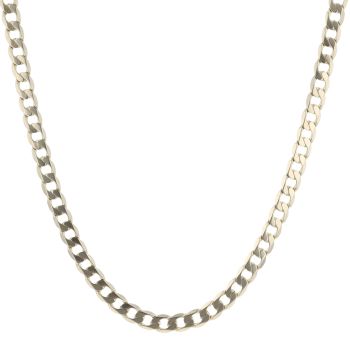 9ct Yellow Gold Curb Chain 22"