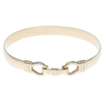9ct Yellow Gold Hinged Hook Bangle