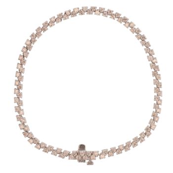 14ct White Gold 2.25ct Brilliant Cut Diamond Bracelet 8"