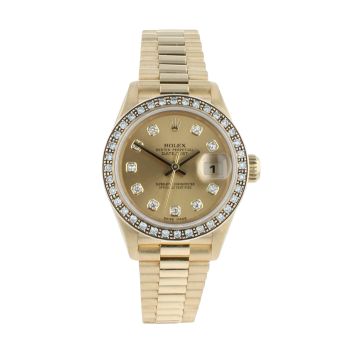 Rolex Custom Datejust Pre Owned Watch Ref 79178