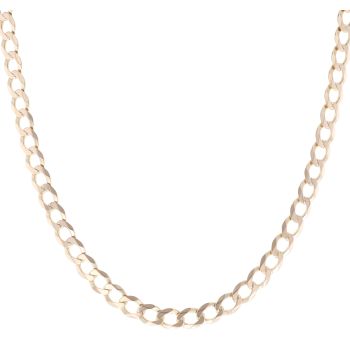 9ct Yellow Gold Curb Chain 22"