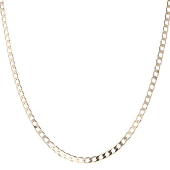 9ct Yellow Gold Curb Chain 18"