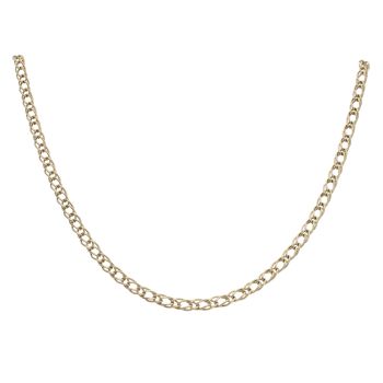 9ct Yellow Gold Double Curb Chain 22"