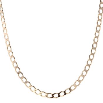 9ct Yellow Gold Curb Chain 20"