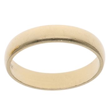 18ct Yellow Gold Plain Wedding Band 3.54mm