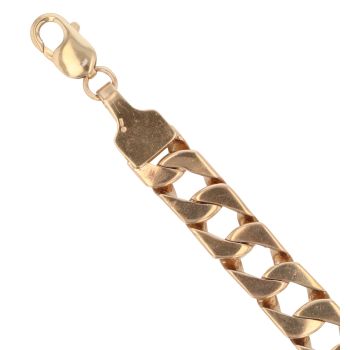 9ct Yellow Gold Curb Bracelet 9"