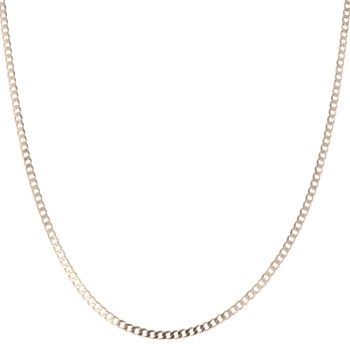 9ct Yellow Gold Curb Chain 22"