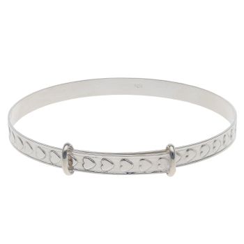 Silver Childrens Expanding Bangle