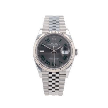 Rolex Datejust 'Wimbledon' Pre Owned Watch Ref 126234