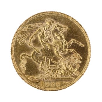1928 George V Large Head South Africa Full Sovereign Coin