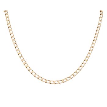 9ct Yellow Gold Curb Chain 18"