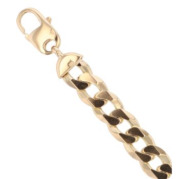9ct Yellow Gold Curb Bracelet 8"