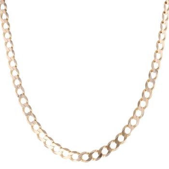 9ct Yellow Gold Curb Chain 22"