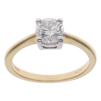 18ct Yellow Gold 1.00ct Brilliant Cut Diamond Solitaire Ring