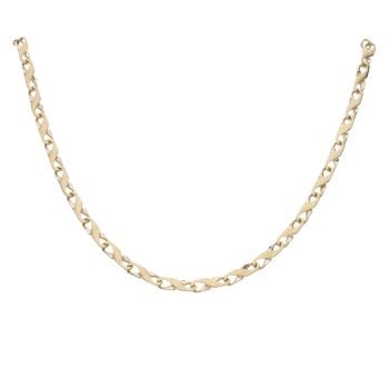 9ct Yellow Gold Fancy Chain 16"