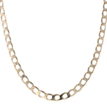 9ct Yellow Gold Curb Chain 22"